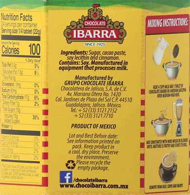 Ibarra Drink Tablets Hot Chocolate Mexican Box - 6-3.17 Oz - Image 2