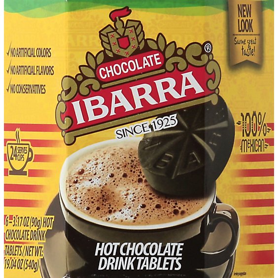 Ibarra Drink Tablets Hot Chocolate Mexican Box - 6-3.17 Oz