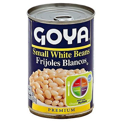 Goya Beans Premium Small White - 15.5 Oz - Image 1