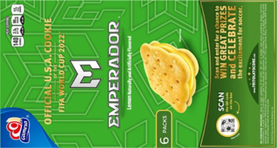 Gamesa Cookies Sandwich Emperador Creme Piruetas Lime - 12.5 Oz - Image 6