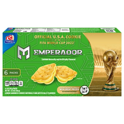 Gamesa Cookies Sandwich Emperador Creme Piruetas Lime - 12.5 Oz - Image 2