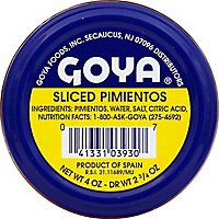 Goya Pimientos Sliced Jar - 4 Oz - Image 2