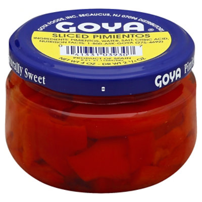 Goya Pimientos Sliced Jar - 4 Oz - Image 1