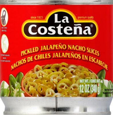 La Costena Jalapeno Nacho Slices Pickled Can - 12 Oz - Image 2