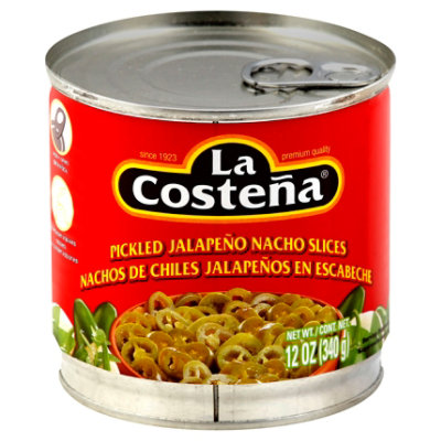 La Costena Jalapeno Nacho Slices Pickled Can - 12 Oz