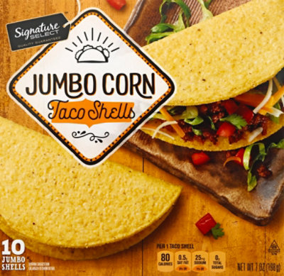 Signature SELECT Corn Taco Shells Jumbo Box 10 Count - 7 Oz - Image 2