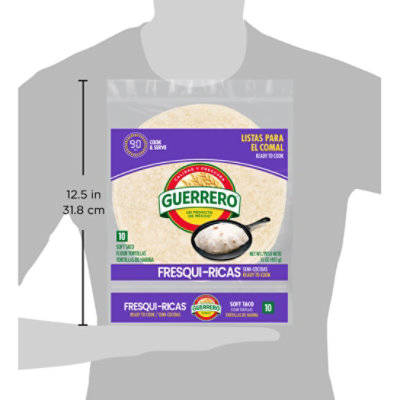 Guerrero Fresquiricas Flour Tortillas Soft Taco Size - 10 Count - Image 5