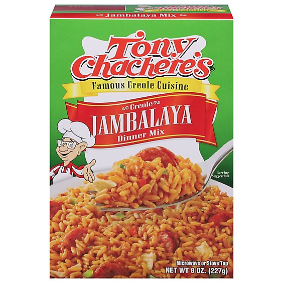 Tony Chacheres Dinner Mix Creole Jambalaya Box - 8 Oz