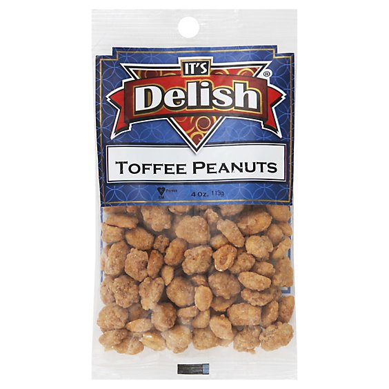 Its Delish Toffee Peanuts - 4 Oz