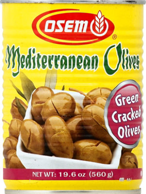 Osem Olives Mediterranean Green Cracked - 19.6 Oz - Image 2