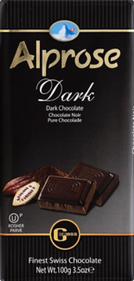 Alprose Dark Chocolate Bars - 3.5 Oz - Image 2