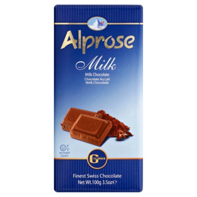  Alprose Milk Chocolate Bar Parve - 3.5 Oz 