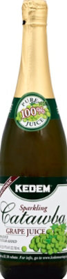 KEDEM Juice Sparkling 100% Pure Grape Catawba - 25.4 Fl. Oz. - Image 2