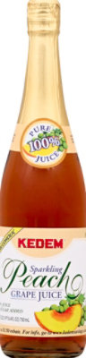 Kedem Sparkling Peach Jiuce - 25.4 Fl. Oz. - Image 2