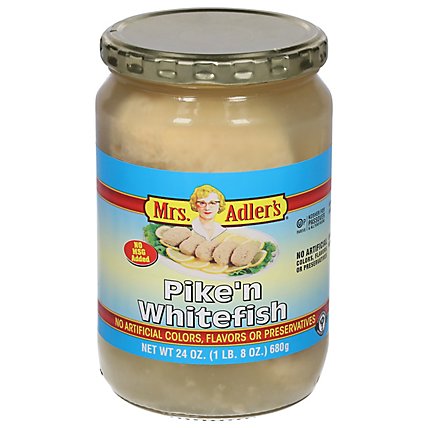 Mrs. Adlers Specialty Food Fish Pike White - 24 Oz - Image 1