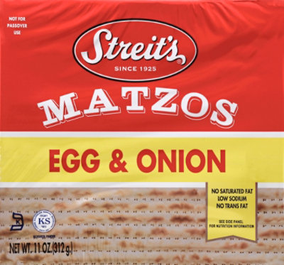 Streits Egg & Onion Matzo - 11 Oz - Image 2