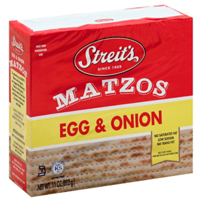 Streits Egg & Onion Matzo - 11 Oz - Image 1