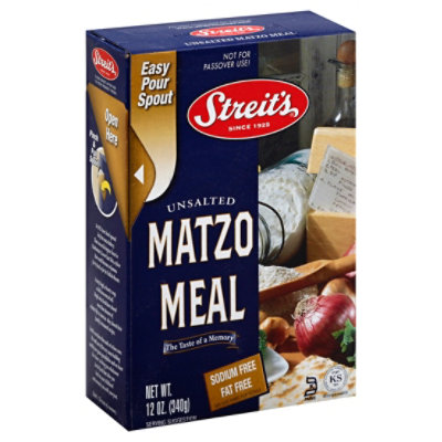 Streits Unsalted Matzo Meal - 12 Oz - Safeway