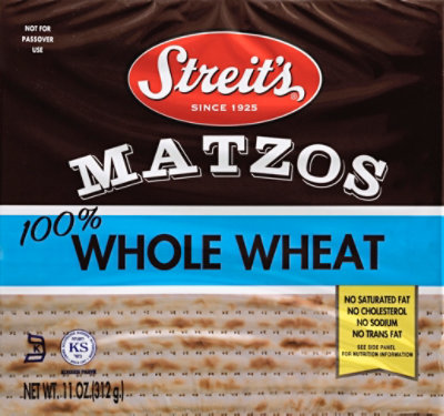 Streits Whole Wheat Matzos - 11 Oz - Image 2