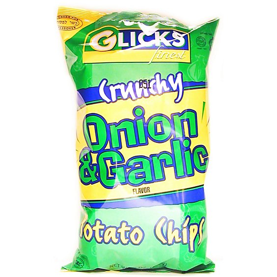 Glicks Onion Garlic Potato Chips - 6 Oz