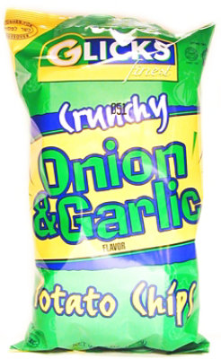 Glicks Onion Garlic Potato Chips - 6 Oz