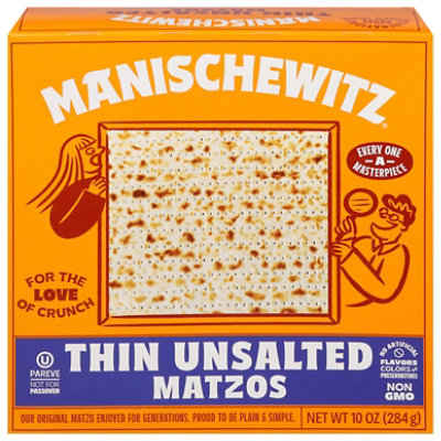 Manischewitz Thin Dietetic Matzo - 10 Oz