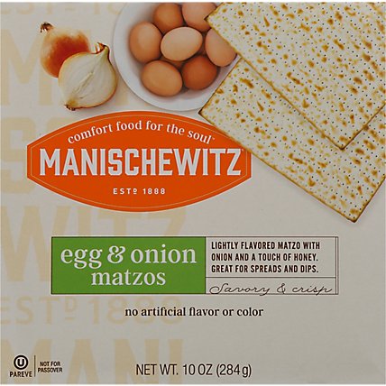 Manischewitz Egg N Onion Matzo - 10 Oz - Image 2