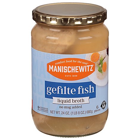Manischewitz Clear Gefilte Fish - 24 Oz
