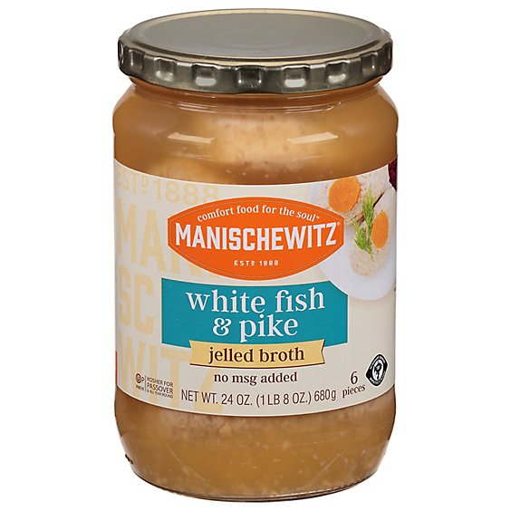 Manischewitz Jellied White Fish & Pike - 24 Oz