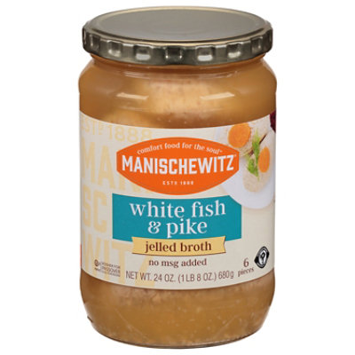 Manischewitz Jellied White Fish & Pike - 24 Oz