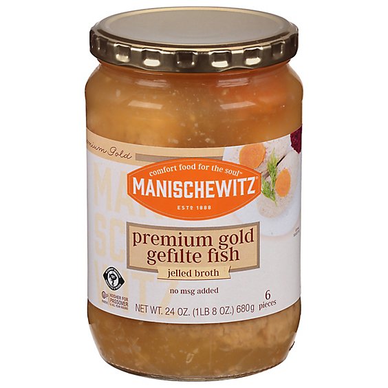 Manischewitz Gold Label Gefilte Fish - 24 Oz