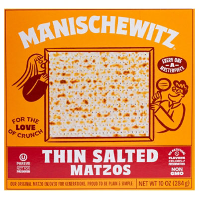 Manischewitz Specialty Food Thin Matzo Salted - 10 Oz