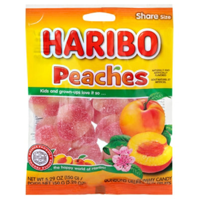 Paskesz Haribo Peaches Candy Kosher - 5.29 Oz - Image 2