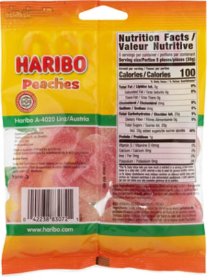Paskesz Haribo Peaches Candy Kosher - 5.29 Oz - Image 5