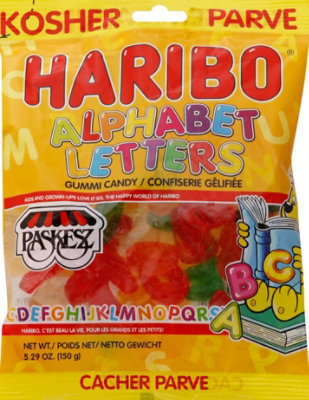 Paskesz Haribo Gummy Alphabet Letters - 5.29 Oz - Image 2