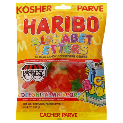 Paskesz Haribo Gummy Alphabet Letters - 5.29 Oz - Image 1