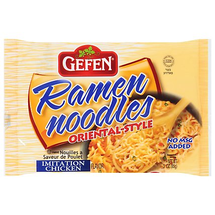 Gefen Chicken Flavored Ramen Noodles - 3 Oz - Image 2