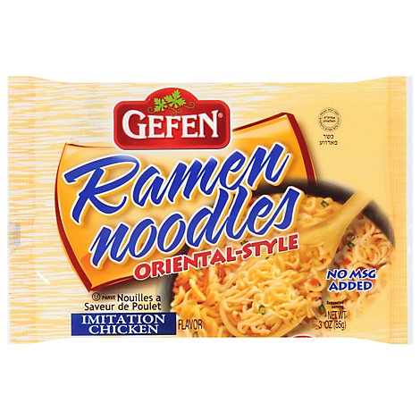 Gefen Chicken Flavored Ramen Noodles - 3 Oz