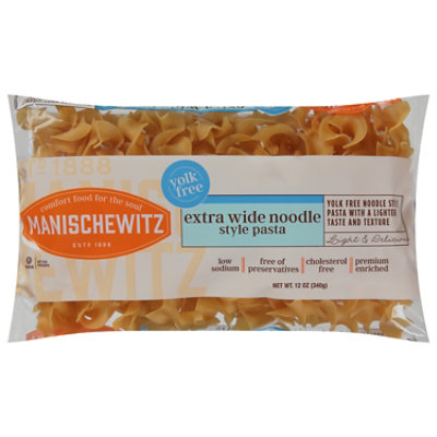 Manischewitz Pasta Noodles Yolk Free Extra Wide - 12 Oz - Image 3