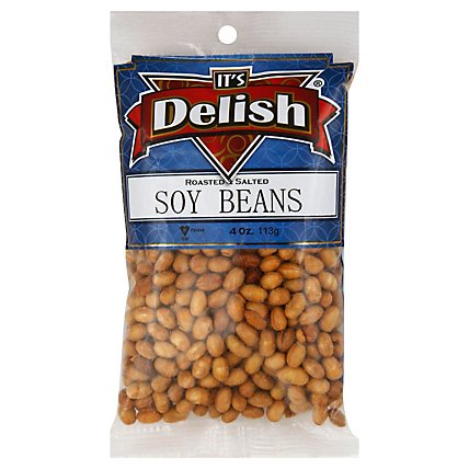 Its Delish Specialty Food Roasted Salted Soy Beans - 4 Oz - Image 1