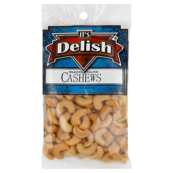 Its Delish Specialty Food Cashew Roasted Salted - 3.5 Oz