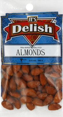 Its Delish Specialty Food Almonds Roasted Salted - 3.5 Oz - Image 2