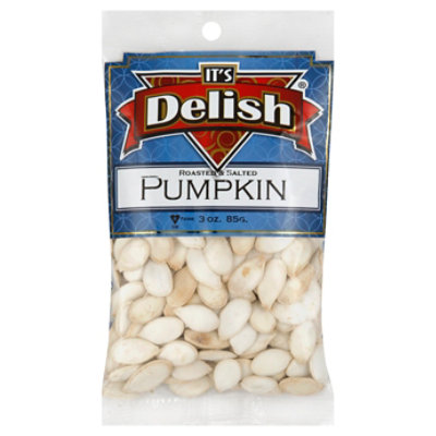 Its Delish Specialty Food Pumpkin Seeds Roasted Salted - 3 Oz - Image 1