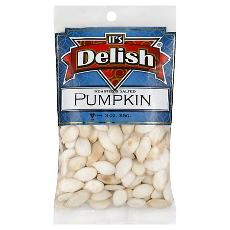 Its Delish Specialty Food Pumpkin Seeds Roasted Salted - 3 Oz