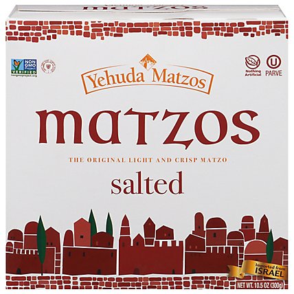 Yehuda Salted Matzo Thins Jerusalem Baked - 10.5 Oz - Image 2