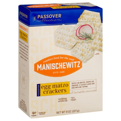 Manischewitz Crackers Egg Matzo - 8 Oz - Image 1