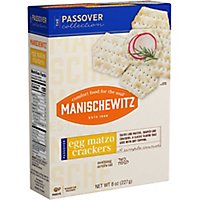 Manischewitz Crackers Egg Matzo - 8 Oz - Image 1