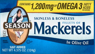 Season Fillets Of Mackerels Skinless & Boneless In Olive Oil - 4.37 Oz - Image 2