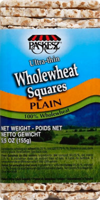 Paskesz Wholewheat Squares Plain - 5.5 Oz - Image 2