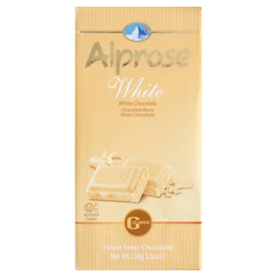 Alprose White Chocolate Bars - 3.5 Oz - Image 1